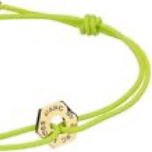 Marc By Marc Jacobs Bolt Friendship Stretch Bracelet - Toucan Green New With Tag - Picture 3 of 4